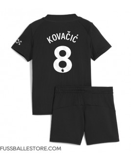 Günstige Manchester City Mateo Kovacic #8 Auswärts Trikotsatzt Kinder 2025-26 Kurzarm (+ Kurze Hosen)